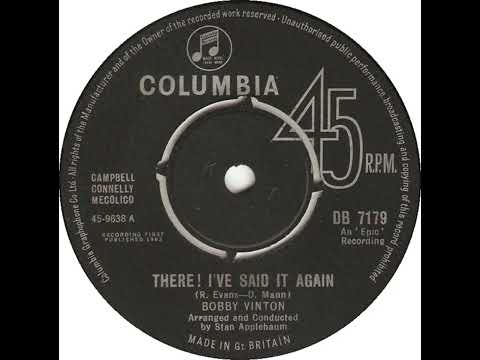 UK New Entry 1963 (272) Bobby Vinton - There! I've Said It Again