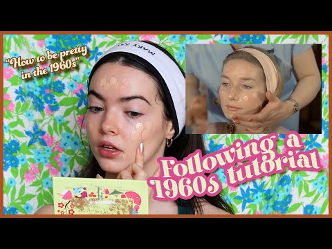 I followed a 1960s Makeup Tutorial ✿ "How to be Pretty in the 1960s"
