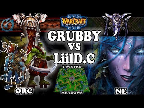 Grubby | Warcraft 3 TFT | 1.30 | ORC v NE on Twisted Meadows - Grubby vs LiilD.C