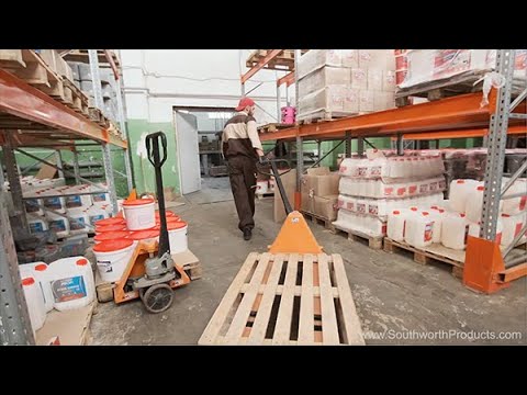 Part of a video titled Faster, Safer, Easier Pallet Loading and Unloading - YouTube