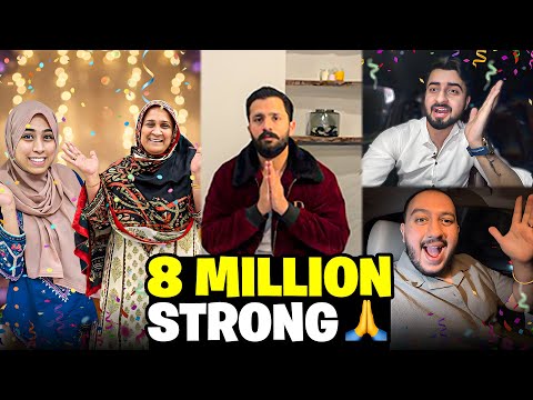 Finally 8 Million Celebration all over the world😍Hardest Journey of Mine😭