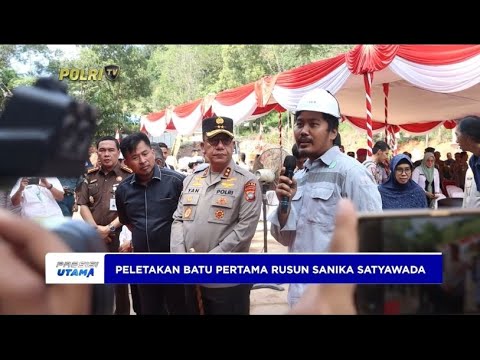 POLRESTA BARELANG GELAR PELETAKAN BATU PERTAMA RUSUN SANIKA SATYAWADA