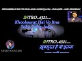 Khoobsurat hai vo Itna karaoke with lyrics