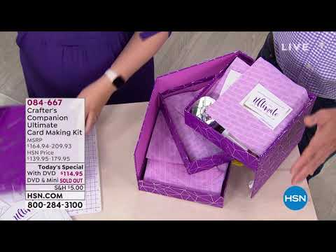Crafter's Companion Ultimate Card Making Kit with DVD...