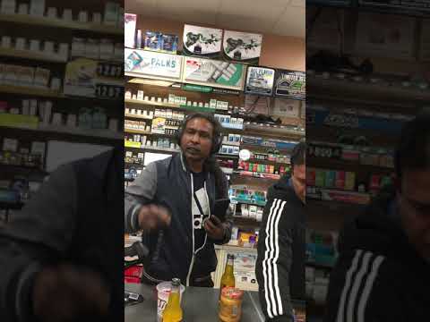 7 11 employee freaks out after items left on counter crazy!