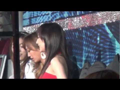 20121229 DARA Luna HyoRin Nicole @ SBS Gayo Daejun