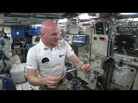 Alexander Gerst: Ein Magnet auf der ISS (Flying Classroom 2 by DLR_next)
