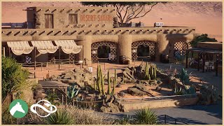 Building the JEEP SAFARI STATION in the Desert Adventure Park! | Planet Zoo