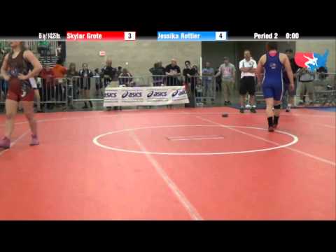 FILA Cadet 65 kg / 143.25 lbs. - Skylar Grote vs. Jessika Rottier