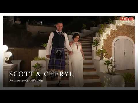 Scott & Cheryl wedding film, Restaurante Cas Milà, Ibiza