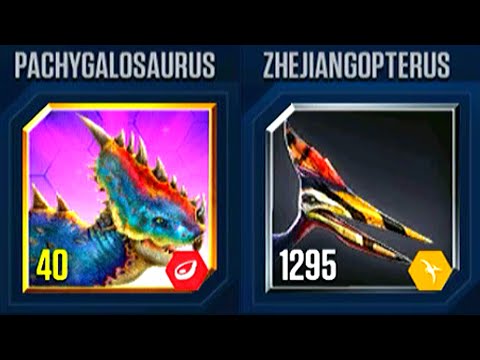 PACHYGALOSAURUS VS ZHEJIANGOPTERUS | JURASSIC WORLD THE GAME