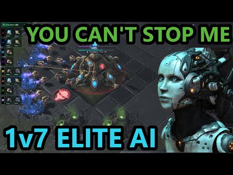 1 Protoss Player vs 7 Elite AI (2023)