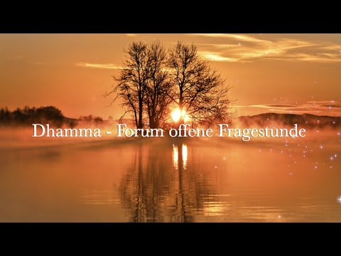 Dhamma   Forum "Offene Fragestunde"