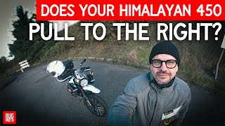 If Your Royal Enfield Himalayan 450 Pulls To The Right, Watch This Video!
