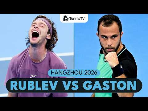 Rublev vs Gaston EPIC 🍿 | Hangzhou 2026 Highlights