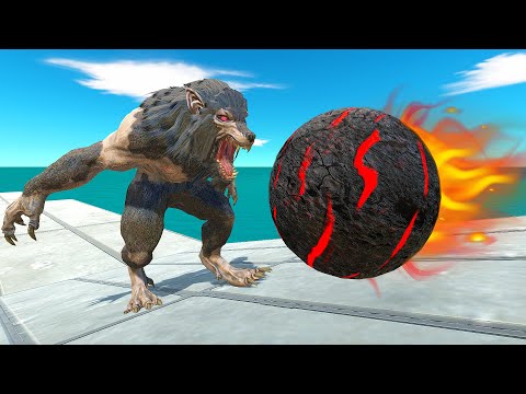 MONSTERS CLIMB THE  FIREBALL PATH - Animal Revolt Battle Simulator