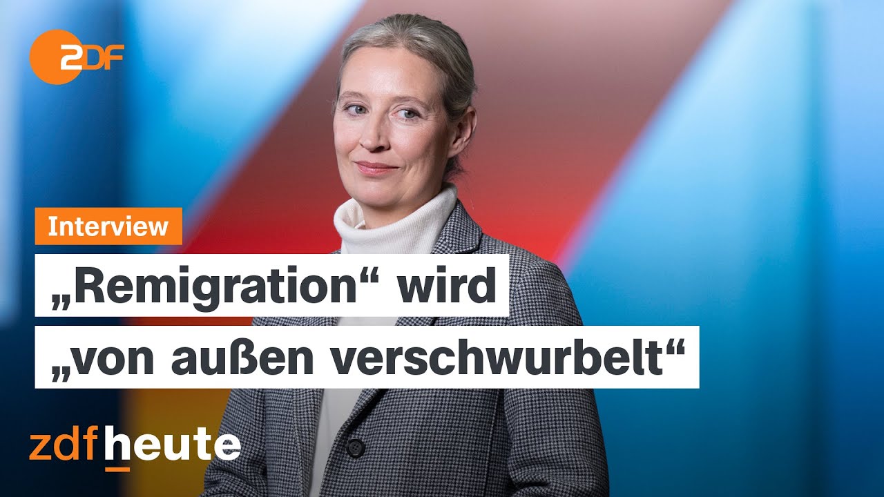 AfD-Kanzlerkandidatin Weidel im Interview | heute journal