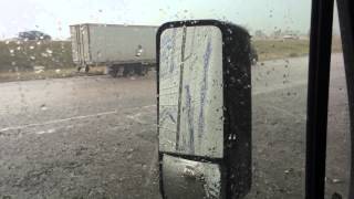 preview picture of video 'Hail Outside Las vegas, NM'