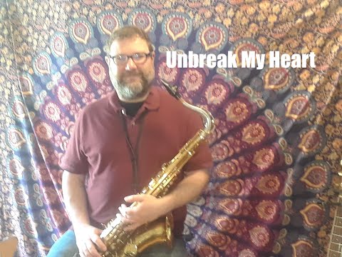 Unbreak My Heart by Toni Braxton live tenor saxophone cover w smooth jazz trax