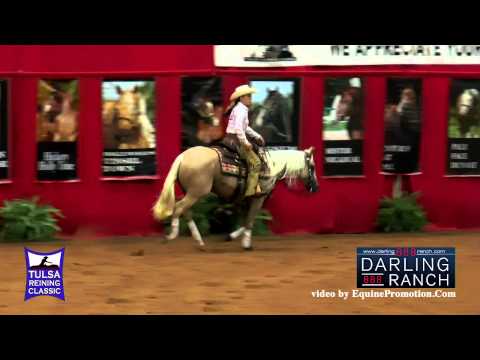 Trashy Blond ridden by Kaci O'Rourke  - 2015 Tulsa Reining Classic (Developing Horse Futurity)