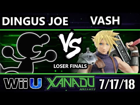 S@X 259 Smash 4 - Dingus Joe (Game and Watch) Vs. Vash (Cloud) - Wii U Losers Finals