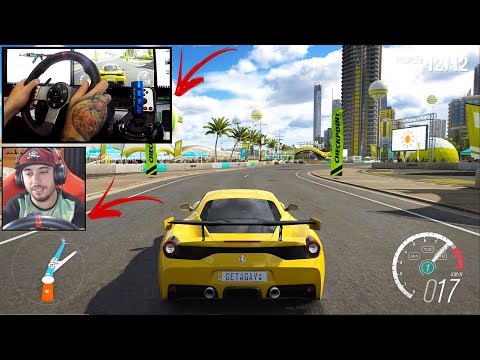 GOLIAS DE FERRARI 458 SPECIALE NO VOLANTE G27 - FORZA HORIZON 3 GOPRO