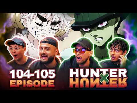 THIS IS GETTING INSANE!!! | Hunter x Hunter Episode 104 & 105 | FIRST TIME REACTION