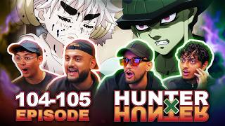 THIS IS GETTING INSANE!!! | Hunter x Hunter Episode 104 & 105 | FIRST TIME REACTION