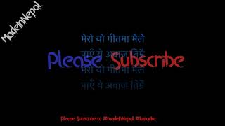 Cobweb | Timro Maya | Karaoke Version
