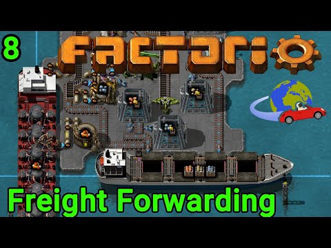 Factorio Freight Forwarding- Setting up lead station. Ep 8