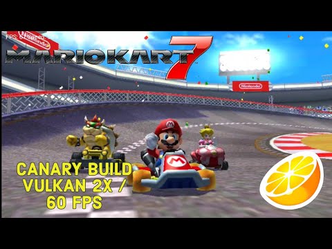 Mario Kart 7 - Citra 3ds Canary Build API Vulkan (Moto One Fusion / Snapdragon 710)
