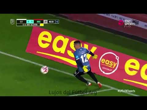 el lujo que tiro el arquero de Argentinos Juniors, tremendo lo de  Lucas Chávez. Estudiantes 1-1 Arg