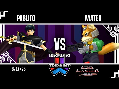 Tripoint Smash 183 - Losers Quarters - Pablito(Marth) Vs. iWater(Fox)