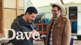 The Joy Of Techs | Marcus Brigstocke and Alexis Conran Make Fire With A Torch | Dave