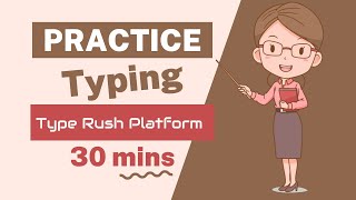 Learn English Typing in Tamil language - Practice with Type Rush Platform.