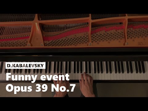 "Funny event" 24 Pieces for Children Op. 39 No. 7 by D. Kabalevsky