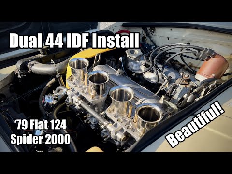 Dual 44 IDF-Setup und -Installation – 79 Fiat 124 Spider 2000