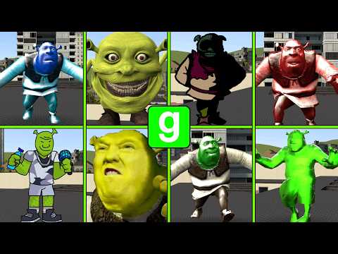 Gmod: All kinds of Shrek-Nextbots // All Shrek Mods █ Garry's Mod █