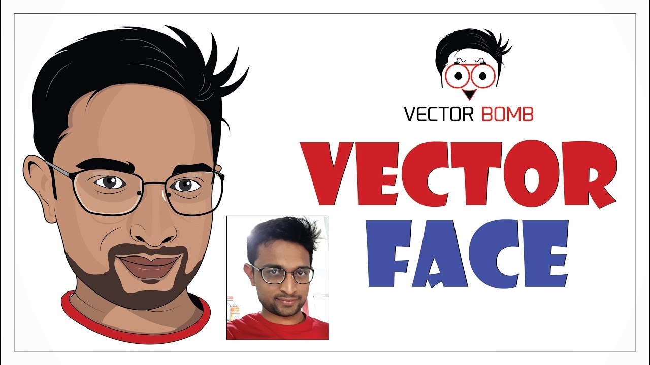 How to Draw boy Cartoon Vector Face  | Adobe Illustrator 2017 Tutorial