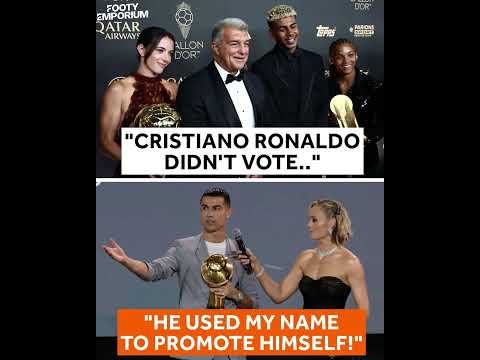 Ronaldo " i did not vote " #ronaldo #ballondor #yamal #dembele