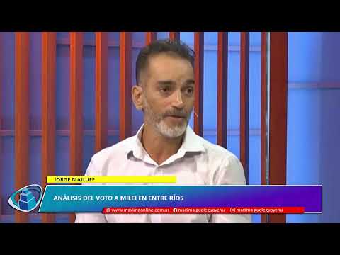 Jorge Majluff. Análisis del voto a Milei en Entre Ríos| Radio Máxima 94.5mhz. Gualeguaychú