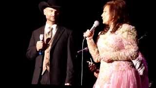 Loretta Lynn and Bart Hansen sing Conway Twitty song &quot;Lead Me On&quot; - Peabody Auditorium (9/13/13)