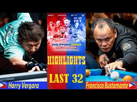 LAST 32 | Harry Vergara vs Francisco Bustamante |  2025 Philippines Open Pool Championship