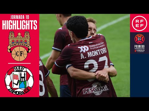 Resumen #PrimeraFederación | Pontevedra CF 4-1 Zamora CF | Jornada 10 | Temporada 2025/2026