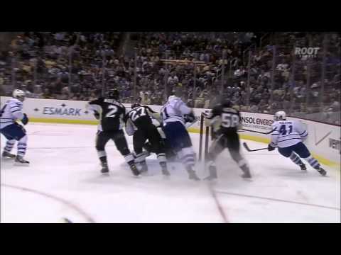James van Riemsdyk goal 23 Jan 2013 Toronto Maples Leafs vs Pittsburgh Penguins NHL Hockey