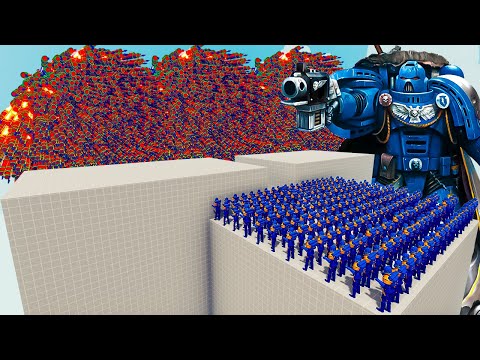 200x SPACE MARINE + 1x GIANT vs EVERY GOD - Totally Accurate Battle Simulator TABS