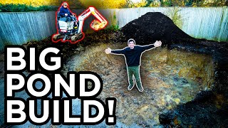 Building A Massive Backyard Koi Pond (pt 1)