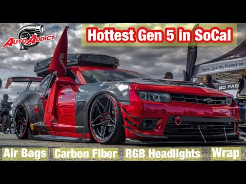5th Gen Red Demon Camaro SS Complete Build Highlights // Wrap | Lighting | Air Bags | Wheels | Aero