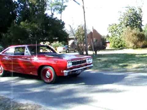 68 Hemi Road Runner burn out