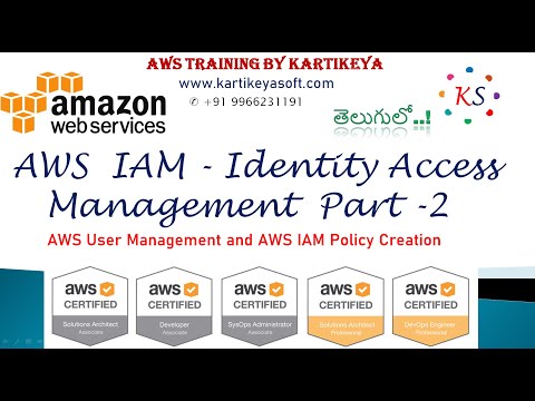 AWS IAM | IAM Real Time Use Cases | IAM Users Creation and Policy Management | ✆ +91 9966231191